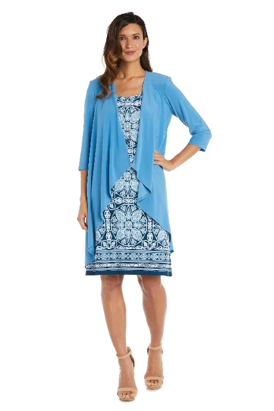 Asymmetrical Hem Dress R&M Richards 9227 Short Mother Of The Bride Dress Sale
