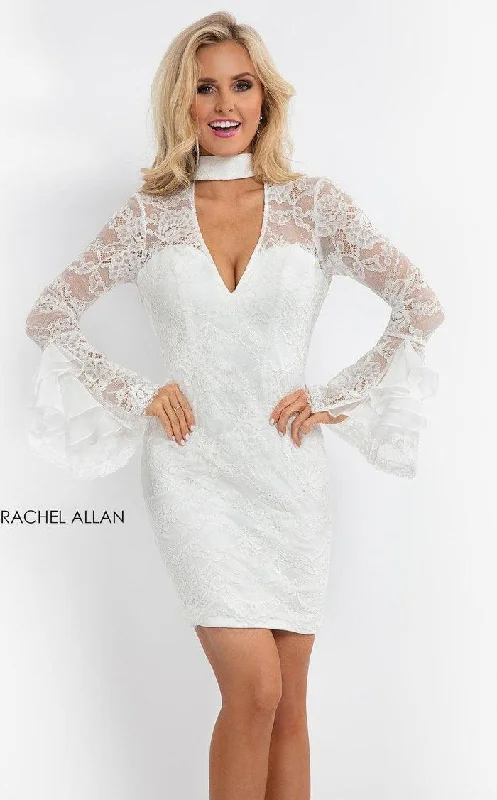 Rachel Allan Short Homecoming Lace Dress L1193