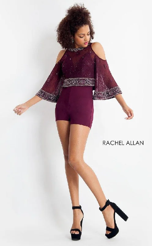 Rachel Allan Short Cocktail Homecoming Romper 4694