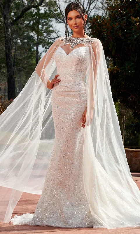 Stunning Wedding Gown Rachel Allan RB4155 - Strapless Sequin Bridal Gown