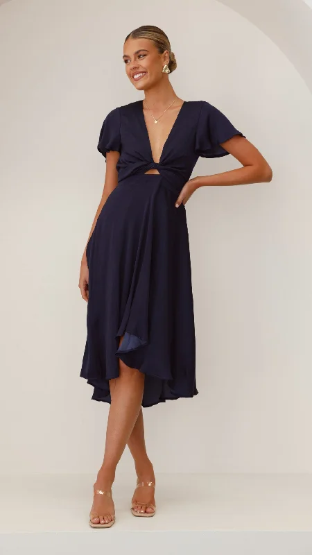 Classic Gown Sunny Daze Dress - Navy
