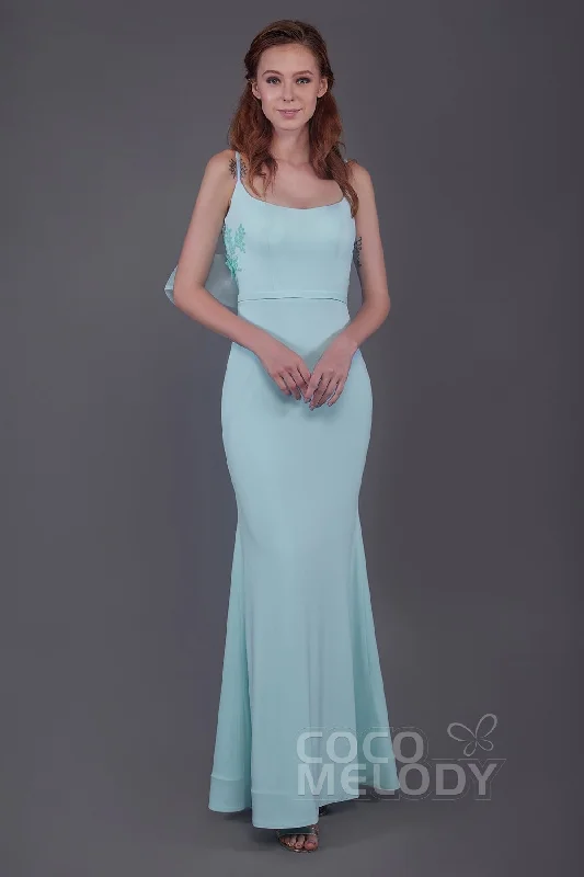 Luxury Lace Gown Mermaid Floor Length Knitted Fabric Bridesmaid Dress PR3566